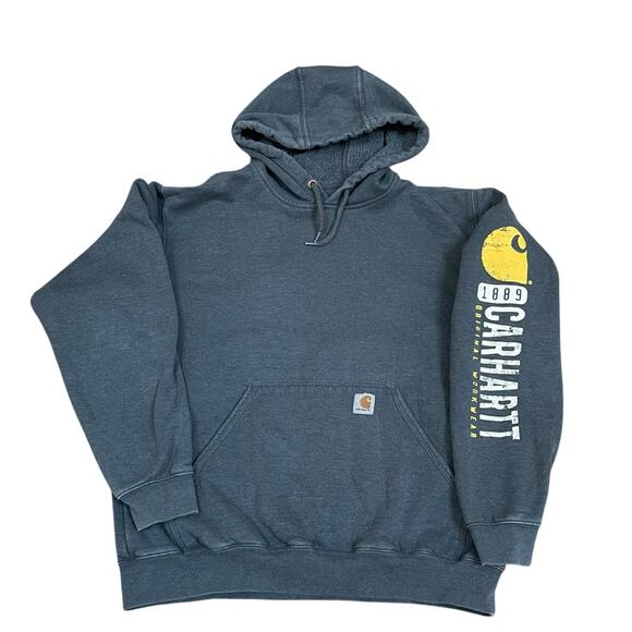 Carhartt Other - Carhartt Mens Large Rain Defender Pullover Hoodie Original FIt Heavyweight Gray